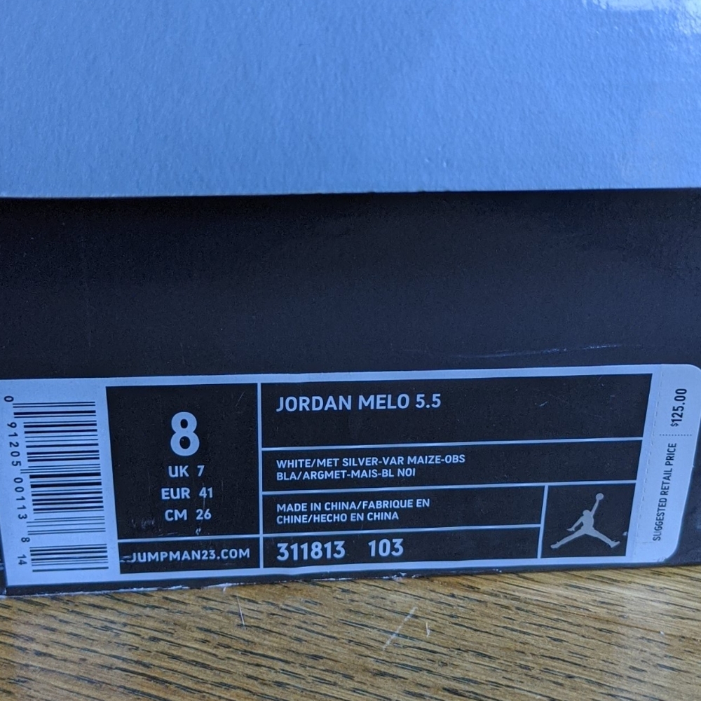 Air Jordan Melo 5.5 Maize 2005 Release sz 8 Men's - Picture 8 of 16